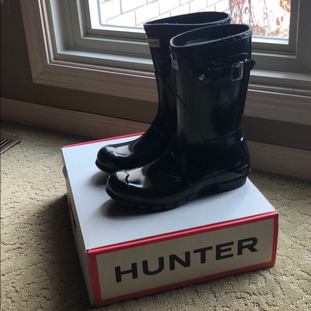 Short Black Hunter Boots